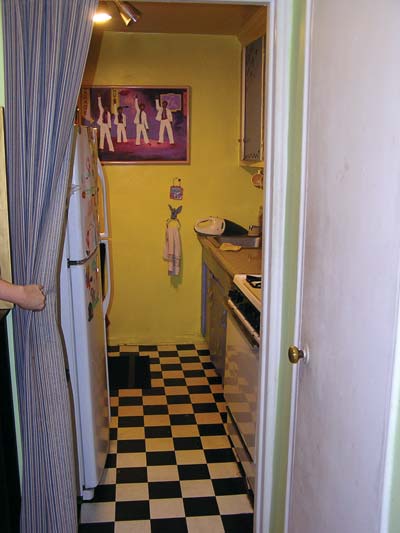 
The kitchen could open up to the living room.
